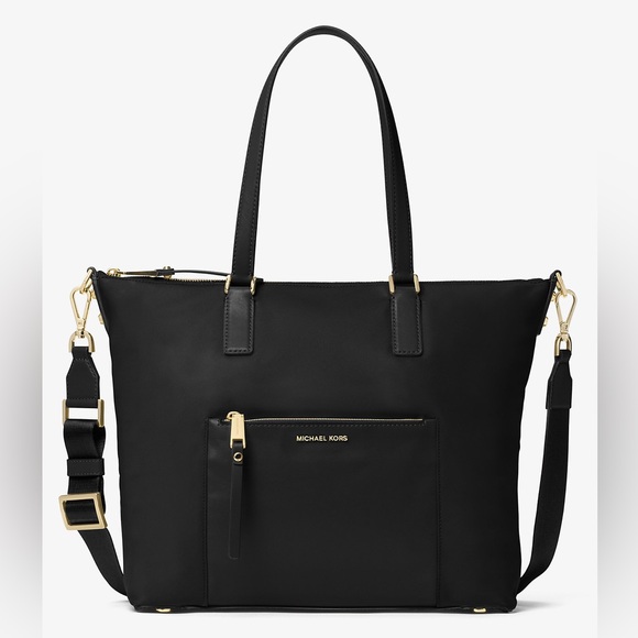 Michael Kors Handbags - Michael Kors Black Ariana Large Nylon Tote Bag